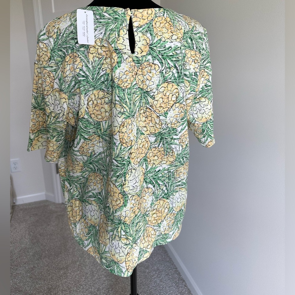 Women’s Christopher & Banks Pineapple Top - Picture 5 of 7